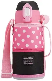 Zojirushi water bottleing stainless cool bottle 0.6L Pink Black SD-JK06-BP