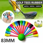 Golf Tees Multi Color Rubber Cushion Top Tee Set Golf Tray Ball Socket Holder