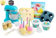 Baker’s Kit - Cupcake Making Set with Stand Mixer, Visual Recipe Card, and Ingre