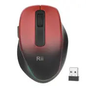 Wireless Mouse Rechargeable, 1000/1200/1600 DPI, with USB Receiver, Ergonomic...