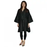 SALONCHIC AP-4025 CLIENT KIMONOSTYLE ROBE | JET SETTER BLACK