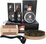 Colonel Conk Natural Violet Horn Beard Comb Includes GBS Mustache Comb
