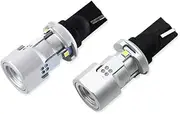 T15 BL-2020CSP-W-T15 Wedge Bulb, Explosive LED Back Lamp, High Power, Incredible 2,400 Lumens, White 6,500K, Aluminum Heatsink, Non-Polarity, Compatible with Hybrid Vehicles, Set of 2 Backward Lights