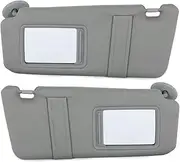 Gray Car Sun Visor Shade Pair Left & Right Side W/O Sunroof Compatible for Toyota Camry 2007-2011