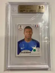 2018 World Cup Sticker - Kylian Mbappe - BGS 9.5 GEM MINT