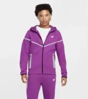 Size M- Nike Tech Fleece Reflective Windrunner Jacket Bold Berry FZ0754-505