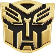 Transformer Autobot Gold Finish Auto Emblem - 3" Tall
