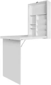 Computer Desk 156cm Length Adjustable White Office Laptop Desks Shelf Stu