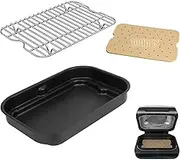 BBQ-PLUS Cooking Pot for Ninja Foodi FG551/DG551/DG651 Smart XL Indoor Grill Accessories (Cooking pot & grill roast rack set)