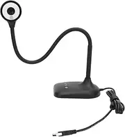 USB Flexible Webcam, 5MP Document Camera with Autofocus, LED Lights, Image Invert Function, USB Webcam Visualizer with LED Light for Remote Work Teaching