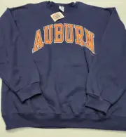 Auburn University Tigers Dixie Pride Inc Blue Jerzees Pullover Sweatshirt XL