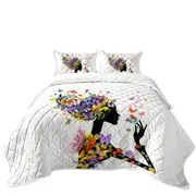 Cool Butterflies Girl Coverlet