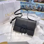 FASHION ღ二手精品DIOR 迪奧 MONTAIGNE 30 磨砂黑 顆粒紋牛皮蒙田包 斜背包 肩背包 現貨實拍