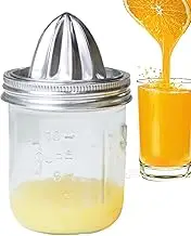 Manual Juicer Lid - Household Stainless Steel Fruit Juicers Cover | Tight Fit Hand Extractor, Reamer Juicer Lids For Home, Camping, Family Gatherings, Parties, Outdoor Picnic