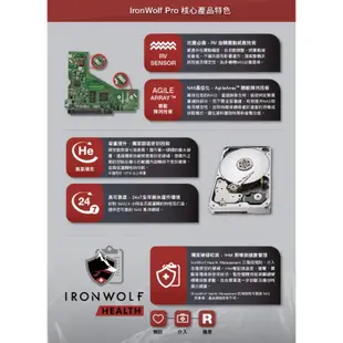 Seagate那嘶狼IronWolf Pro 24TB 3.5吋 NAS專用硬碟 (ST24000NT001)