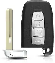 FLJKCT 2/3/4 Buttons Remote Smart Car Key Shell Keyless Enty Case Cover,for KIA Sportage Forte K5 K2,for Hyundai IX35 Sonata 8