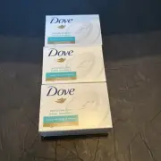 Lot Of 3 Dove Sensitive Skin Bar Soap 4oz Each New