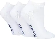 IOMI Footnurse | SockShop | Low-cut Diabetic Trainer Socks | White | 3 pair | 12-14UK | Non-Elastic, Cushioned, Smooth Toe Seam, Extra Wide Fit for Comfort