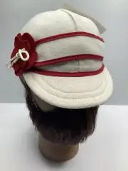 Lil Stormy Kromer Girl's Hat XL Benchwarmer Petal Pusher Red & White Child's Cap