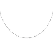 Solid 14K Gold 1/3 Ct. Lab Grown Diamond VS/SI D E F Station Necklace
