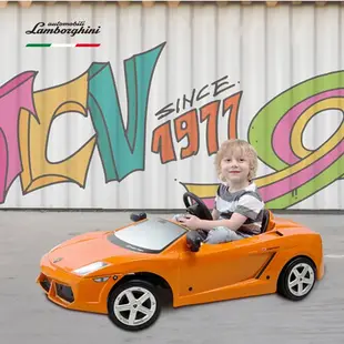 Lamborghini藍寶堅尼 560-4-GALLARDO 兒童超跑電動車 12V (橘色)