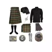 Scottish Traditional Wedding Kilt Outfit for Men's Highland Scottish 11 Pieces