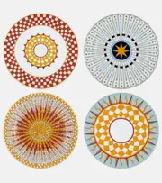 [La DoubleJ] La DoubleJ Solar set of 4 porcelain dessert plates