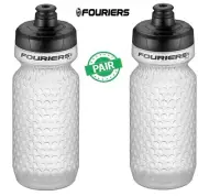 Cycling Water Bottle 600cc No Toxic Pull Valve LDPE PAIR Transparent FOURIERS