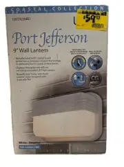 Lutec Coastal Port Jefferson Integrated LED Bulkhead Wall Lantern Outdoor White