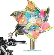ycezw Motorcycle Rotary Mill Handlebar Decoration | Mmill LED Electric Scooter for Kids | Comfortable Touch Riding Equipment for Motorcycle, Home and Car Dashboard