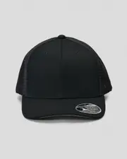[Flexfit] Flexfit Men's Mesh Trucker Cap in Black One Size Black