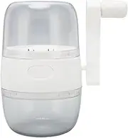 Nut Grinder, Hand Crank Nut Chopper, Stainless Steel Manual Nut Grinder for Garlic, Nuts (White)