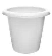 Plant Nursery Pot, 8" Tall - Polypropylene - Downward Extended Rim - Eisco Labs
