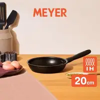 在飛比找森森購物網優惠-【MEYER 美亞】IH全黑陽極陶瓷不沾平底鍋20CM - 