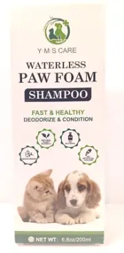 Waterless Paw Foam Shampoo Pet Dogs and Cats Sealed YMS Care