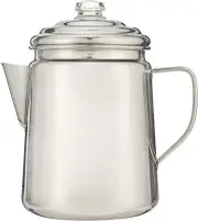 Luxury Camping Coffee Pot: 12-Cup Stainless Steel Percolator for Shared Mornings
