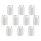 10x 5L White HDPE Plastic Bottles + Tamper Tel Caps Dangerous Goods Jerry Can Ki