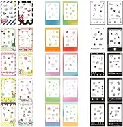 MOLZINY Pack of 30 Photo Border Stickers Film Photo Frame Sticker Beautiful Mini Photo Film Sticker Mini Film Fun Sticker for Fujifilm Instax Mini 9/8/7S/70/26/50S/90 Camera Film Polaroid Camera Photo