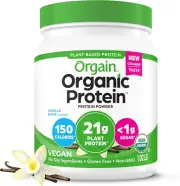 Orgain Organic Vegan Protein Powder, Vanilla Bean - 21G Plant Based Protein, 4G