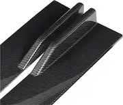 2.2M Side Skirts Extension Rocker Panels Lip Splitters Diffuser Winglet Wings Compatible for BMW F20 F21 Sport 2015-2019 Car Accessories(Carbon Fiber Look)
