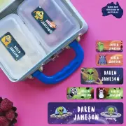 Aliens Series Personalised Name Label for Kids