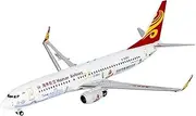 Pre-Built Model Aircraft 9CM 1/400 for Hainan Airlines B737-800/w B-6063/B-6060 Scale Model Airplane Replica Aviation Display Piece Miniature Airplane Model(B-6063)
