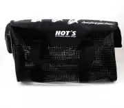 Hots Mesh Bag PVC Heavy Duty 30 x 17 x 17 cm Size M Black (0143)