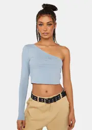 [Pretty Garbage] Hot Fix One Shoulder Top