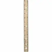 2 Pack Charles Leonard Inc Wood - Beveled With Metal Ruler