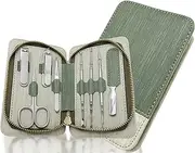 8 in 1 Manicure Set with Case Professional Manicure Tool Kit, anicure Sets Pedicure Kits Stainless Steel Nail Clipper Personal Care Tools with PU Leather Case, MK4201