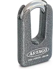 Artago 69T/B State-of-the-art Motorcycle Disc Lock, SRA, Sold Secure & ART4 Approved, BUNKER SELECTION, Maximum Resistance Tested MONOBLOK Forged Steel Body, Unique Design, Anti Theft Wheel Brake Lock