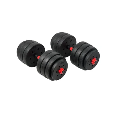 40Kg Adjustable Rubber Dumbbell Set Home Gym Exercise Weights