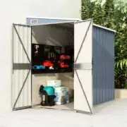 Galvanised Steel Garden Shed Wall Mounted Outdoor Storage Workshop Tool Sheds