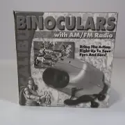 Avon Excalibur 6x Magnification Binocular with Built-in AM/FM Radio * NEW!